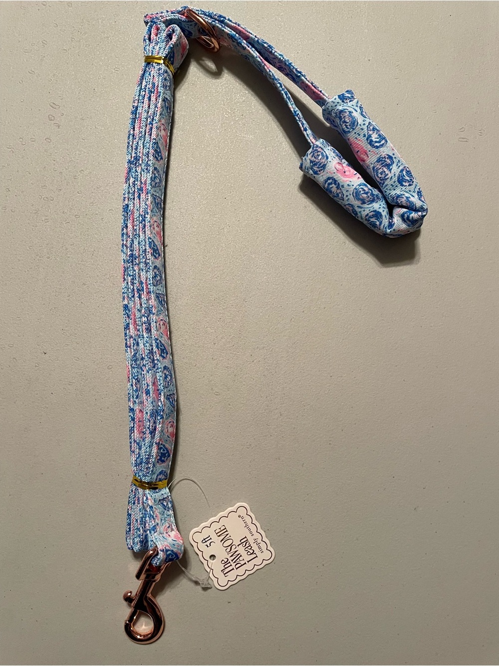 Simply Southern Blue and Pink Floral 5ft Leash NWT
